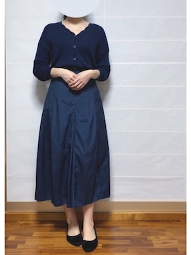 「沖縄」｜「アイテム（バレエシューズ）」を使った、沖縄のOLさん（レディース・163cm）の春コーディネート