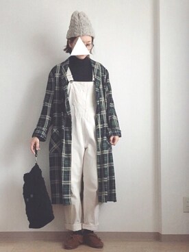 「リブニット」｜「アイテム（モカシン/デッキシューズ）」を使った、ta_ma_☺︎さん（レディース・167cm）の冬コーディネート