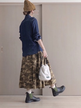 「WESCO（ウエスコ）のアイテム」を使った、ta_ma_☺︎さん（レディース・167cm）の秋コーディネート