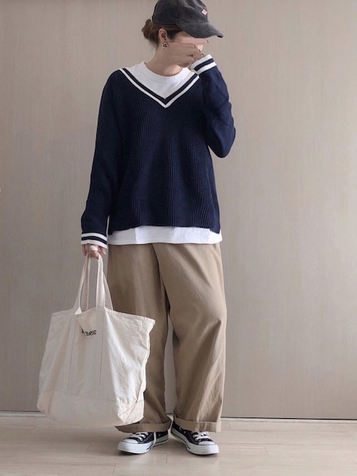 UNIQLO（ユニクロ）の「コットンカシミヤクリケットセーター（長袖