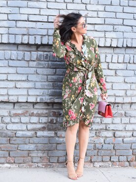 「asos」｜「アイテム（シャツワンピース）」を使った、Mariaさん（レディース・165cm）の春コーディネート