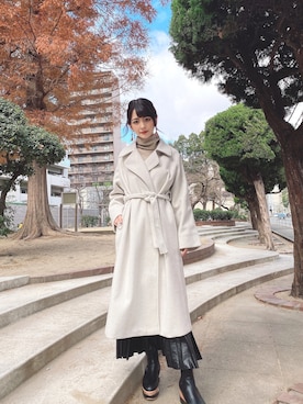 「ACYM（アシーム）のアイテム（ジャケット/アウター）」を使った、mrkさん（レディース・160cm）の冬コーディネート
