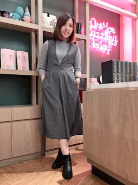 「夜ご飯」｜エビイ-Abby-🦦さん（レディース・159cm）の冬コーディネート