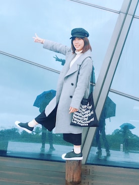 「家族旅行」｜「アイテム（帽子）」を使った、エビイ-Abby-🦦さん（レディース・159cm）の春コーディネート
