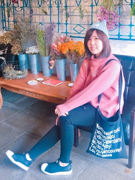 「家族旅行」｜「アイテム（帽子）」を使った、エビイ-Abby-🦦さん（レディース・159cm）の春コーディネート