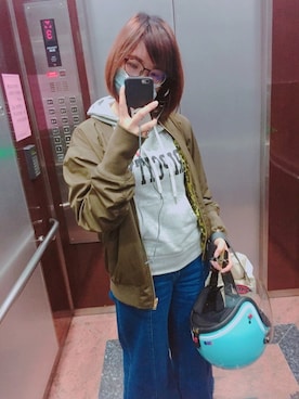 「疲れたな」｜エビイ-Abby-🦦さん（レディース・159cm）の春コーディネート