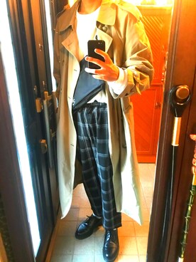 「CONVERSE（コンバース）のアイテム（ショルダーバッグ）」を使った、健さん（メンズ・181cm）の秋コーディネート