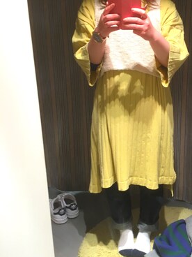 「アイテム（キャミソール、ベージュ系）」を使った、meeさん（レディース・149cm）の春コーディネート