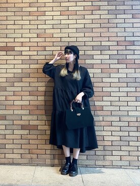 「アイテム（ワンピース/ドレス）」を使った、いとみささん（レディース・165cm・10代）の秋コーディネート