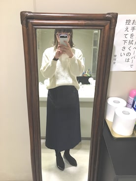 「トイレから失礼しやす」｜「アイテム（アナログ腕時計）」を使った、ユッピさん（レディース・165cm）の冬コーディネート