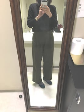 「トイレから失礼しやす」｜「アイテム（アナログ腕時計）」を使った、ユッピさん（レディース・165cm）の冬コーディネート