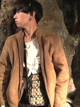 「Lands' End（ランズエンド）のアイテム（その他アウター）」を使った、tuyopon$$さん（メンズ・173cm）の冬コーディネート