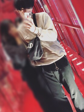 「Eddie Bauer（エディーバウアー）のアイテム（スウェット）」を使った、tuyopon$$さん（メンズ・173cm）の秋コーディネート