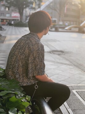 「Guess（ゲス）のアイテム（シャツ/ブラウス）」を使った、tuyopon$$さん（メンズ・173cm）の春コーディネート