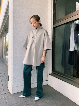 「G.V.G.V.（ジーヴィージーヴィー）のアイテム（その他シューズ）」を使った、risako fujieさん（レディース・153cm）の冬コーディネート