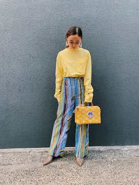 「G.V.G.V.（ジーヴィージーヴィー）のアイテム（その他シューズ）」を使った、risako fujieさん（レディース・153cm）の夏コーディネート