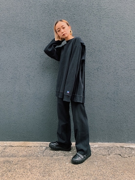 「k3&co.（ケイスリーアンドコー）のアイテム（ピアス（両耳用））」を使った、risako fujieさん（レディース・153cm）の秋コーディネート