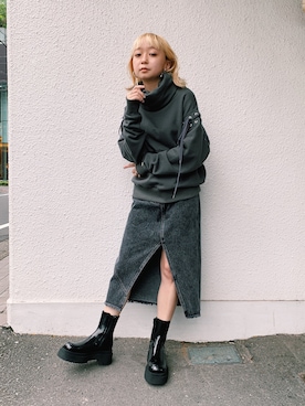 「ANDERSSON BELL（アンダースンベル）のアイテム」を使った、risako fujieさん（レディース・153cm）の秋コーディネート