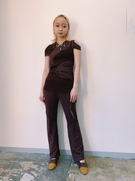 「G.V.G.V.（ジーヴィージーヴィー）のアイテム（レッグウェア）」を使った、risako fujieさん（レディース・153cm）の冬コーディネート