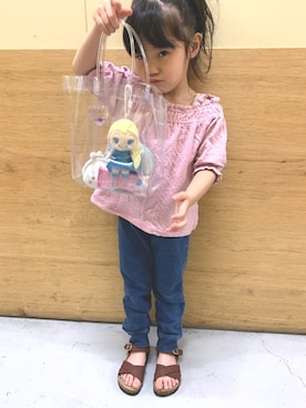 「Lee（リー）のアイテム」を使った、らーさんさん（キッズ・110cm）の春コーディネート