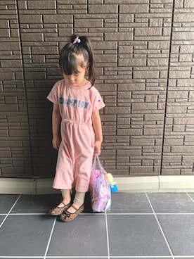 「BRANSHES（ブランシェス）のアイテム（レッグウェア）」を使った、らーさんさん（キッズ・110cm）の夏コーディネート