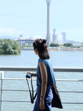 「MONKI」｜d e e rさん（レディース・160cm）の夏コーディネート