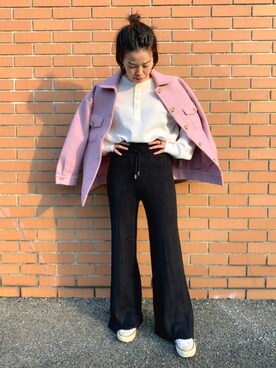 「OSYAREVO」｜「アイテム（ジャケット/アウター）」を使った、aaaayaさん（レディース・163cm）の秋コーディネート