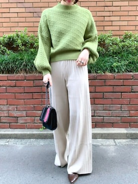 「OSYAREVO（オシャレボ）のアイテム（パンツ）」を使った、aaaayaさん（レディース・163cm）の秋コーディネート