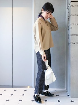 「nano・universe」｜「アイテム（財布/小物）」を使った、nano・universe lady's　STAFFさん（レディース・160cm）の秋コーディネート