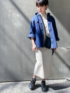 「セットアップスタイル」｜「アイテム（アクセサリー）」を使った、nano・universe lady's　STAFFさん（レディース・160cm）の春コーディネート