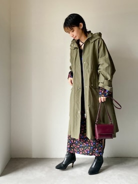 「NANO universe（ナノユニバース）のアイテム（その他アウター）」を使った、nano・universe lady's　STAFFさん（レディース・160cm）の秋コーディネート