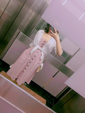 「RIVERS（リバーズ）のアイテム」を使った、笙玖★さん（レディース・170cm）の春コーディネート