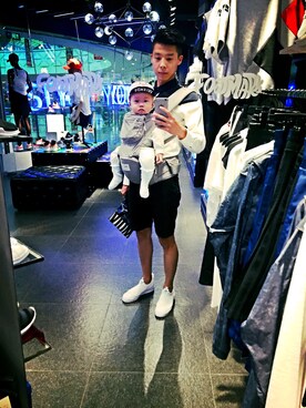 「musium div（musium div）のアイテム」を使った、小c文さん（メンズ・170cm）の秋コーディネート