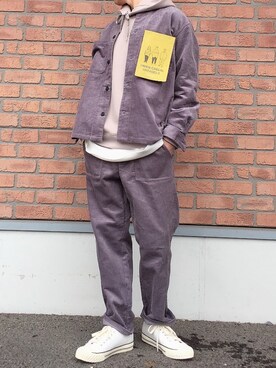 「INHERIT（インヘリット）のアイテム」を使った、Tさん（メンズ・170cm）の冬コーディネート