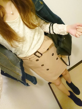 「Grail（グレイル）のアイテム」を使った、yuuさん（レディース・164cm）の春コーディネート