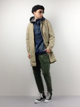 「Johnbull Private labo（ジョンブルプライベートラボ）のアイテム（デニムジャケット）」を使った、タレスさん（メンズ・178cm）の春コーディネート