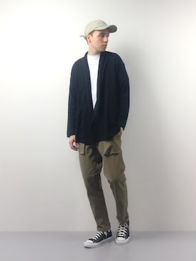 「CHARI&CO（チャリアンドコー）のアイテム（パンツ）」を使った、タレスさん（メンズ・178cm）の春コーディネート