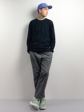 「Steven Alan（スティーブンアラン）のアイテム（キャップ）」を使った、タレスさん（メンズ・178cm）の春コーディネート