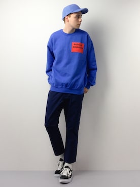 「Steven Alan（スティーブンアラン）のアイテム（キャップ）」を使った、タレスさん（メンズ・178cm）の春コーディネート