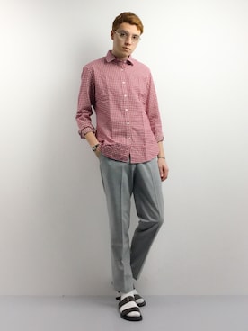 「URBAN RESEARCH Sonny Label（アーバンリサーチサニーレーベル）のアイテム（サンダル）」を使った、タレスさん（メンズ・178cm）の春コーディネート