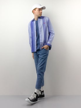 タレスさんの「Wrangler/ 70’S DENIM LOOSE CROPPED」を使ったコーディネート