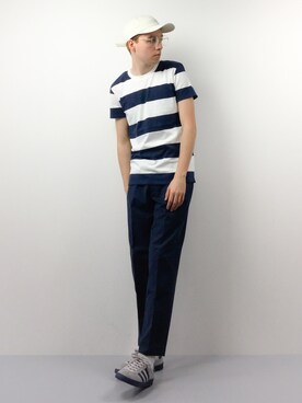 「Steven Alan（スティーブンアラン）のアイテム（キャップ）」を使った、タレスさん（メンズ・178cm）の春コーディネート