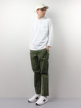「Steven Alan（スティーブンアラン）のアイテム（キャップ）」を使った、タレスさん（メンズ・178cm）の春コーディネート