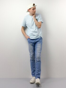 「Steven Alan（スティーブンアラン）のアイテム（キャップ）」を使った、タレスさん（メンズ・178cm）の春コーディネート