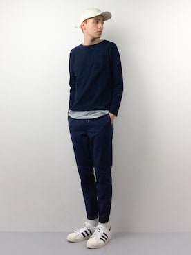 「Steven Alan（スティーブンアラン）のアイテム（キャップ）」を使った、タレスさん（メンズ・178cm）の春コーディネート