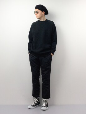 「jiggys shop（ジギーズショップ）のアイテム（スウェット）」を使った、タレスさん（メンズ・178cm）の春コーディネート