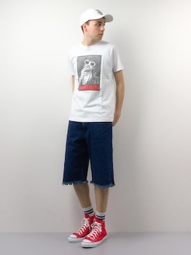 「2 class.ics（トゥークラスドットイクス）のアイテム（トップス）」を使った、タレスさん（メンズ・178cm）の春コーディネート