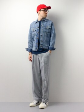 「TOKYO CULTUART by BEAMS（トウキョウカルチャートバイビームス）のアイテム（帽子）」を使った、タレスさん（メンズ・178cm）の春コーディネート