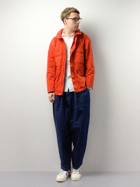 「MACKINTOSH PHILOSOPHY（ﾏｯｷﾝﾄｯｼｭ ﾌｨﾛｿﾌｨｰ）のアイテム（ブルゾン）」を使った、タレスさん（メンズ・178cm）の春コーディネート
