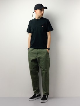 「CASPER JOHN AIVER（キャスパージョンアイバー）のアイテム（帽子）」を使った、タレスさん（メンズ・178cm）の春コーディネート